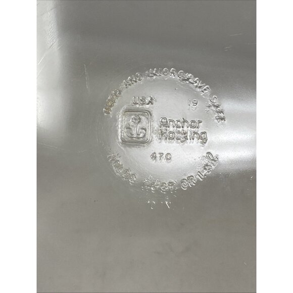 Vintage Anchor Hocking Fire King #470 Clear Glass 10" Pie Plate Deep Dish Fluted - Picture 4 of 6